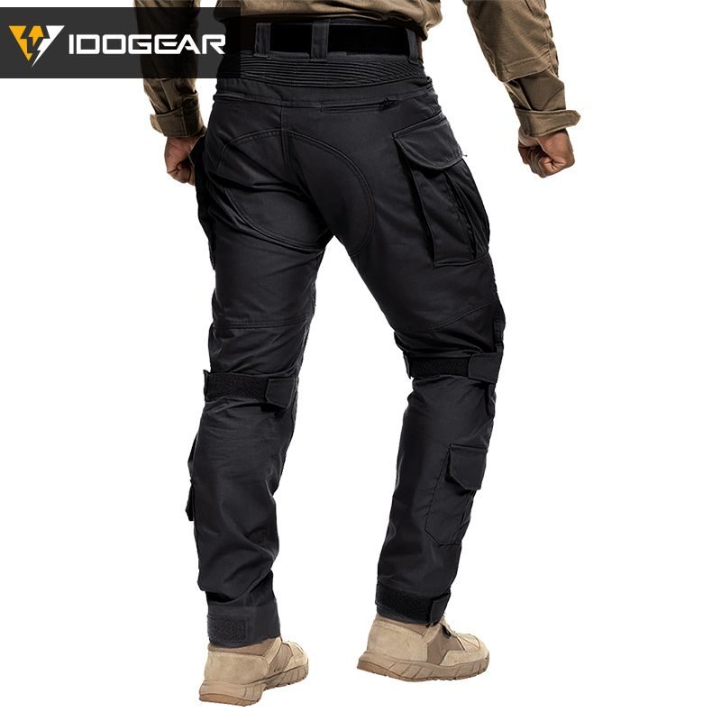 IDOGEAR Tactical G5 Pants Water Resistant Black Multi-pocket Heavy Duty Tear Resistant Combat Pants Tactical Pants